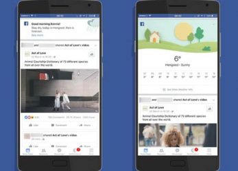 A New Version of Facebook’s Weather App