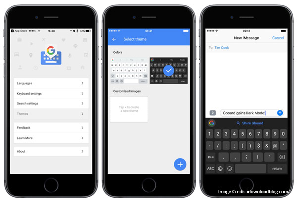 Gboard smart keyboard application for ios