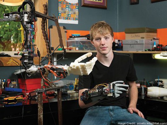 behind creation of 3d printed robotic arm