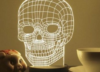 This 3D Skull Lamp Will Be A Neat Addition In Your Home Decor